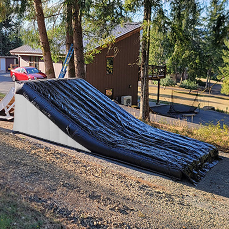 AB-034 9x7x3m Bmx Bike Landing Airbag Inflatable Freestyle Stunt Jump Air Bag With Ramp