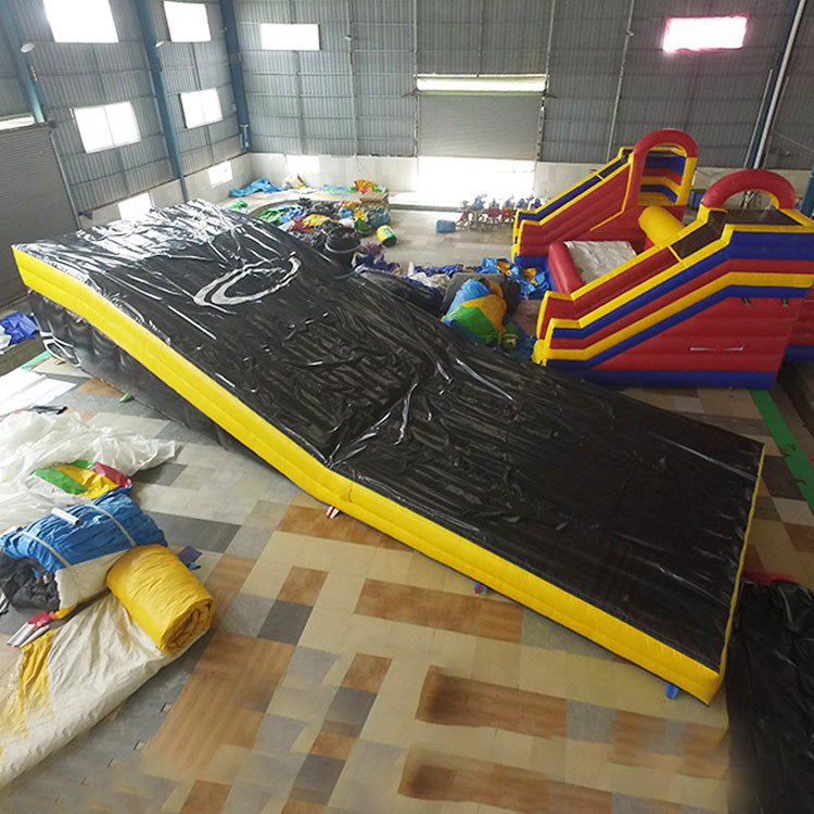 AB-014 Soft landing bmx bike landing airbag inflatable freestyle jump stunt airbag with ramp