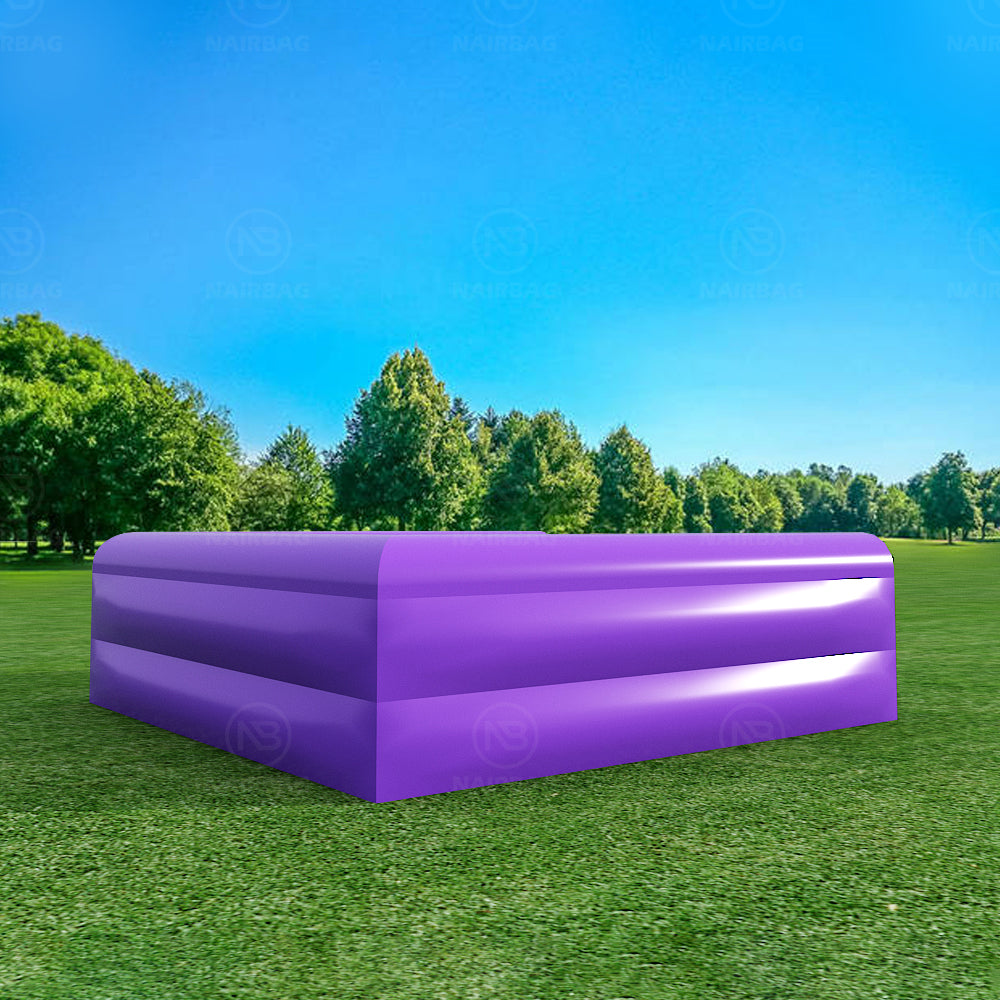 AB-037 Purple Allaround Airbag 4x4x1.25m Small Inflatable Landing Air Bag