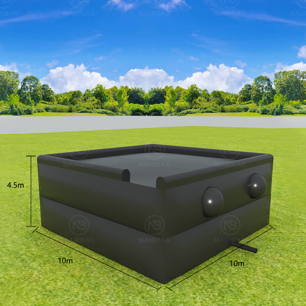 AB-036 10x10x4.5m Inflatable Freefall Stunt Jump Air Bag Inflatable stunt  bike jump airbag landing