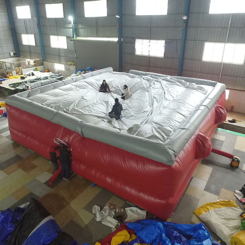 AB-001 10x10x2.7m Soft Jump Stunt Landing Airbag Inflatable Air Bag For Freefall Jump