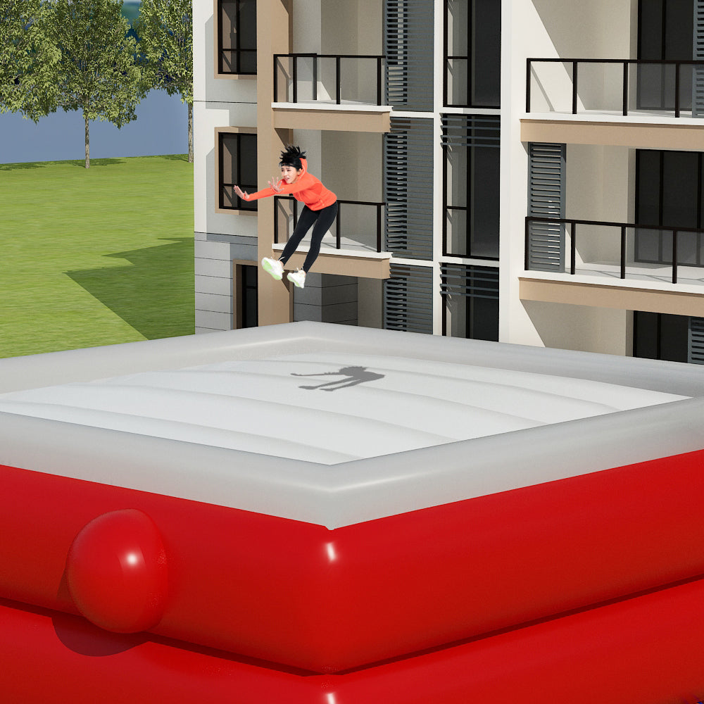 AB-001 10x10x2.7m Soft Jump Stunt Landing Airbag Inflatable Air Bag For Freefall Jump
