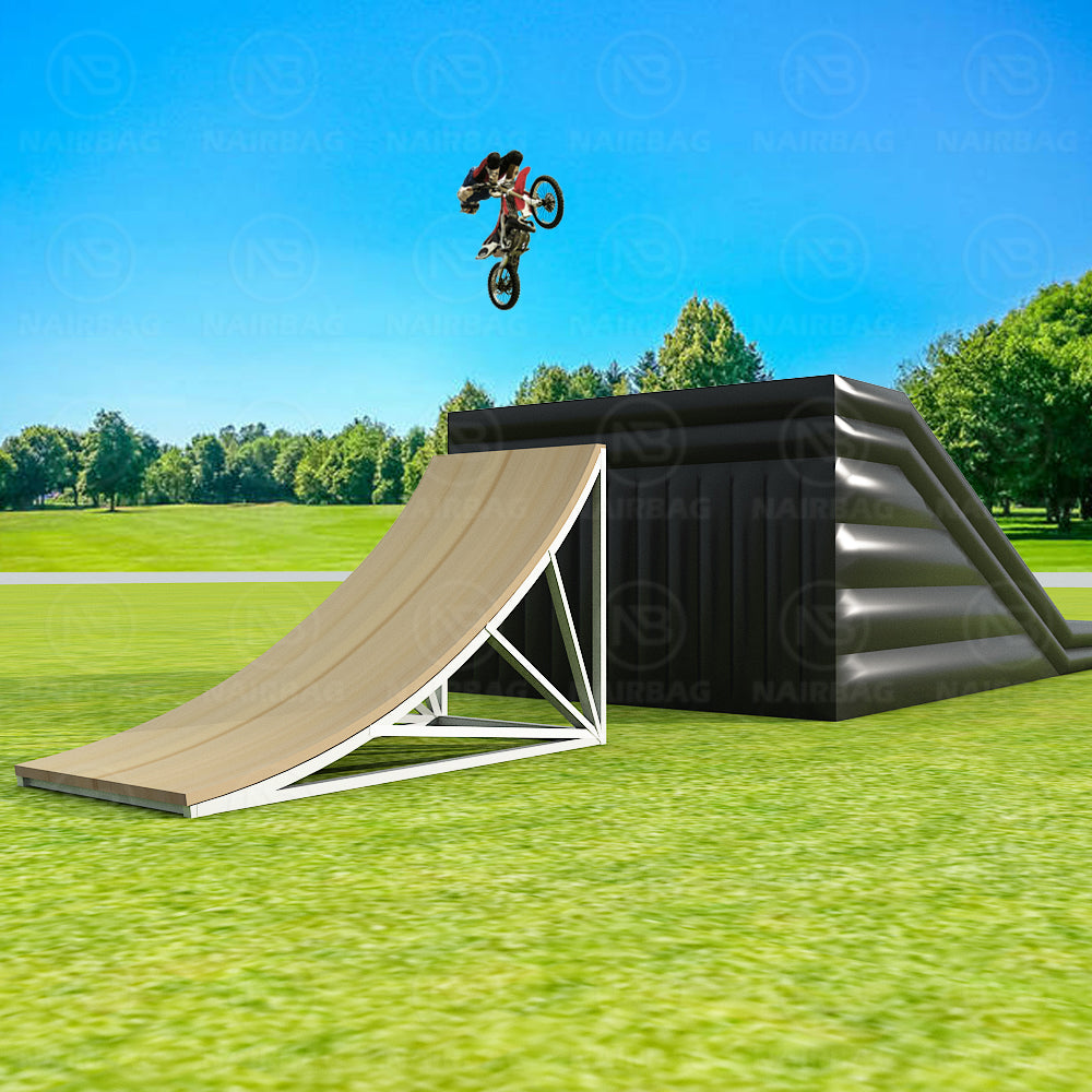 FMX-016 15x6x4m Freestyle Fmx Inflatable Stunt Air Bag Air Landing Ramp