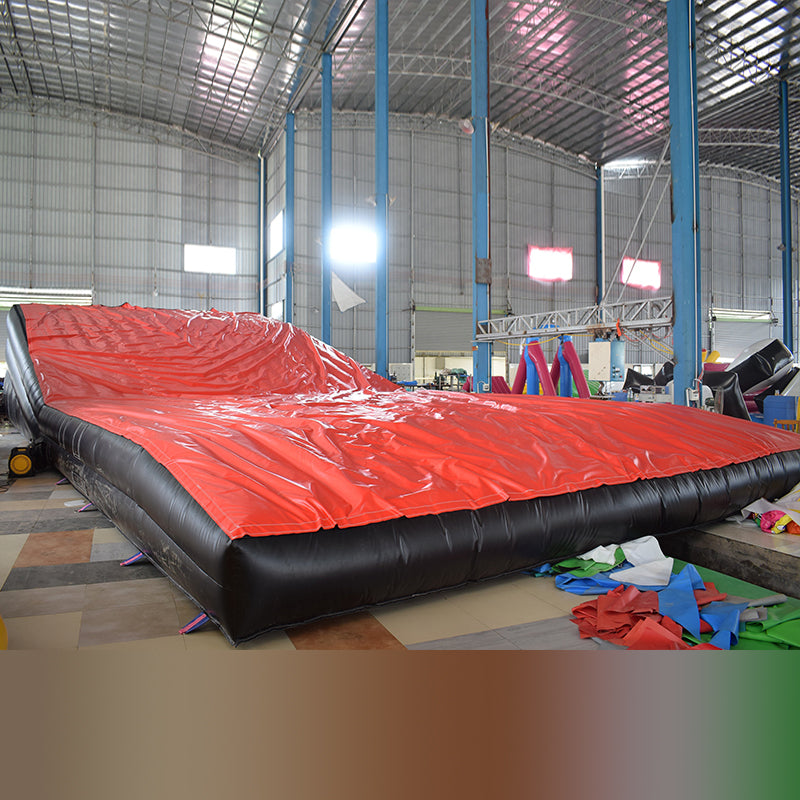 AB-015 20x7m Red Top Sheet Inflatable BMX Bike Landing Air Ramp