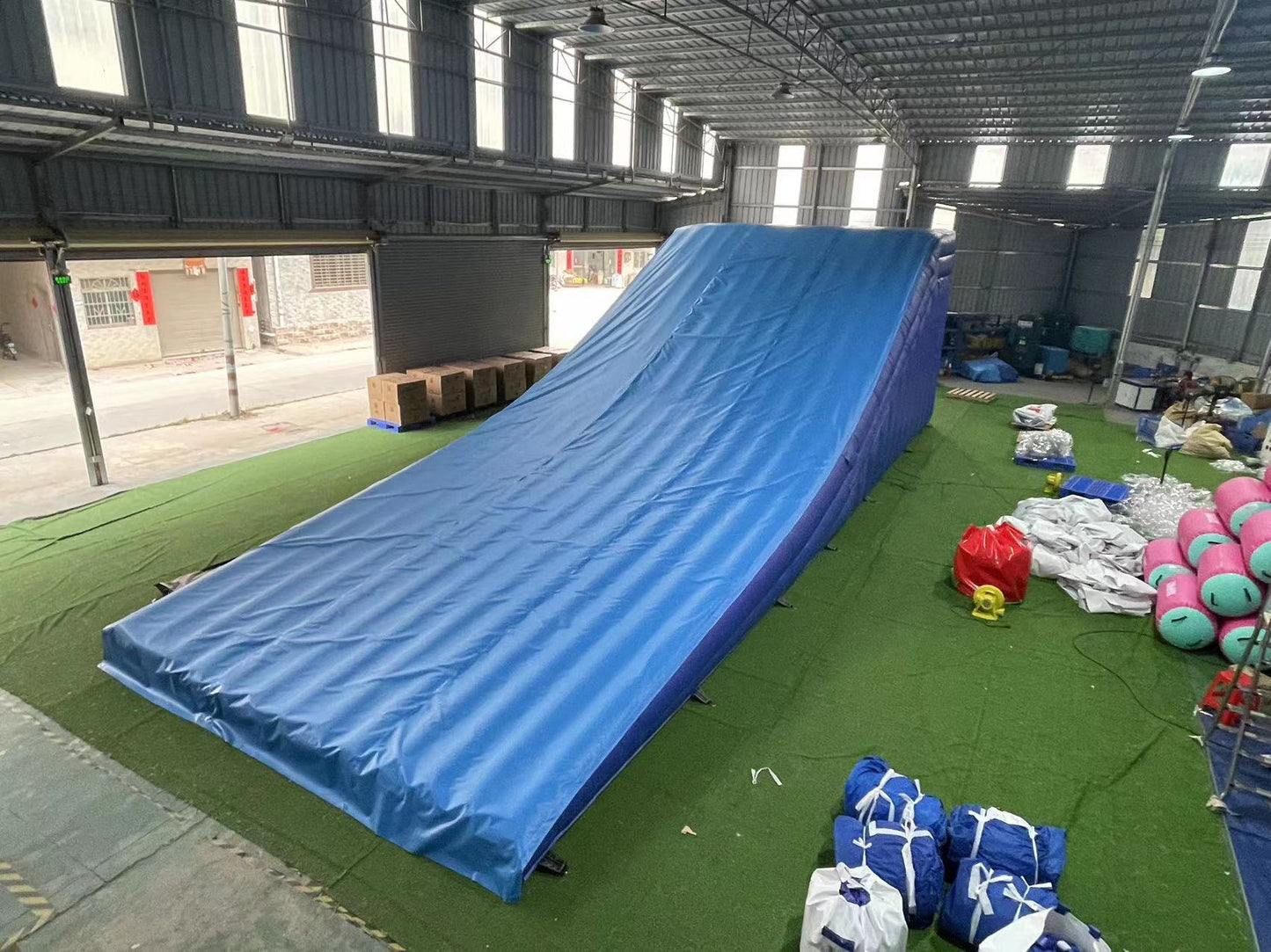 FMX-004 FMX Custom premium safe jumping air bag freestyle ramp Moto stunt airbag inflatable fmx landing airbag
