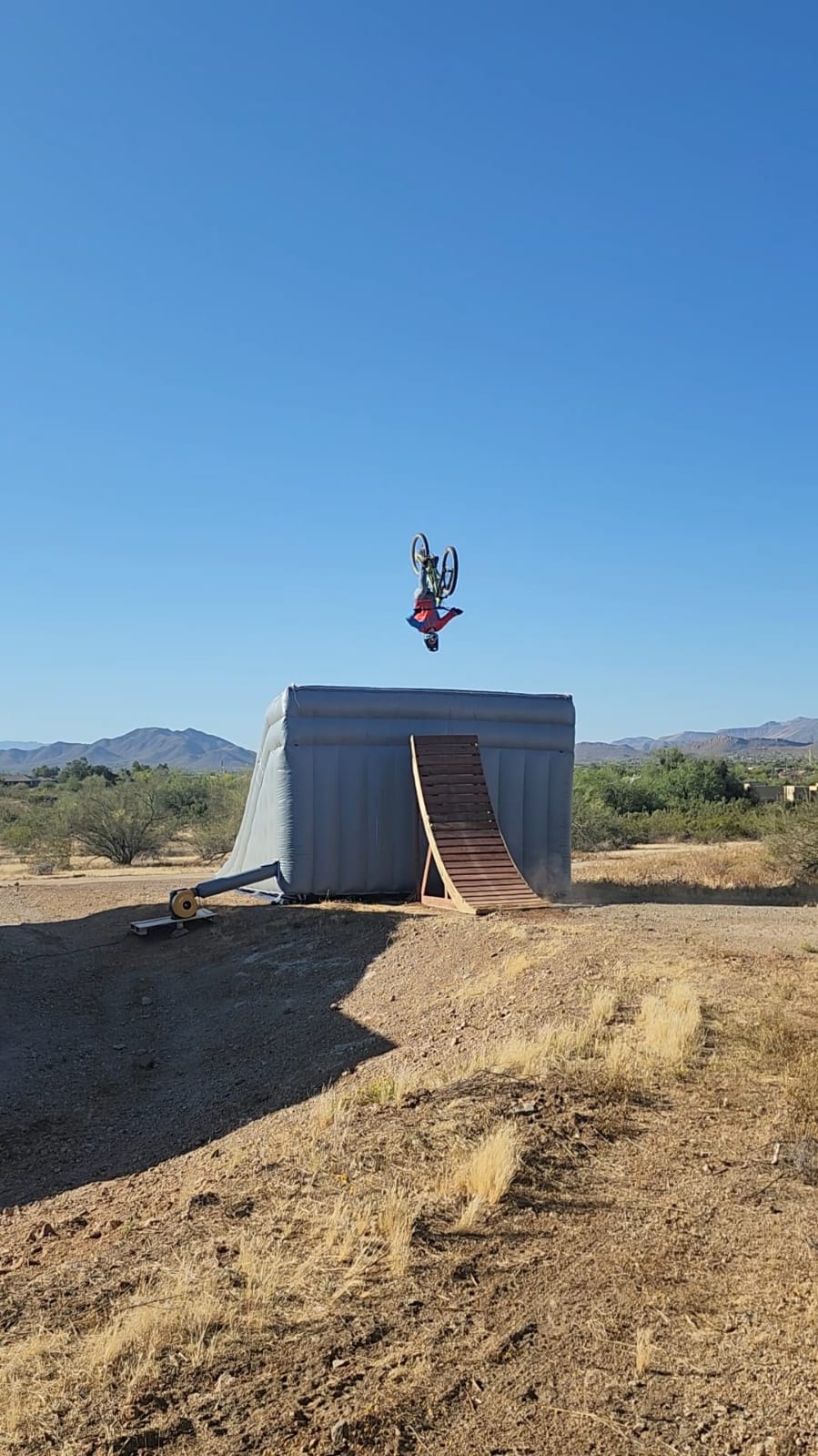 FMX-003 Landing Airbag Ramp Extreme Sports Freedrop Land Bounce Flying Bike Moto Stunt Inflatable Air Bag for BMX FMX MTB