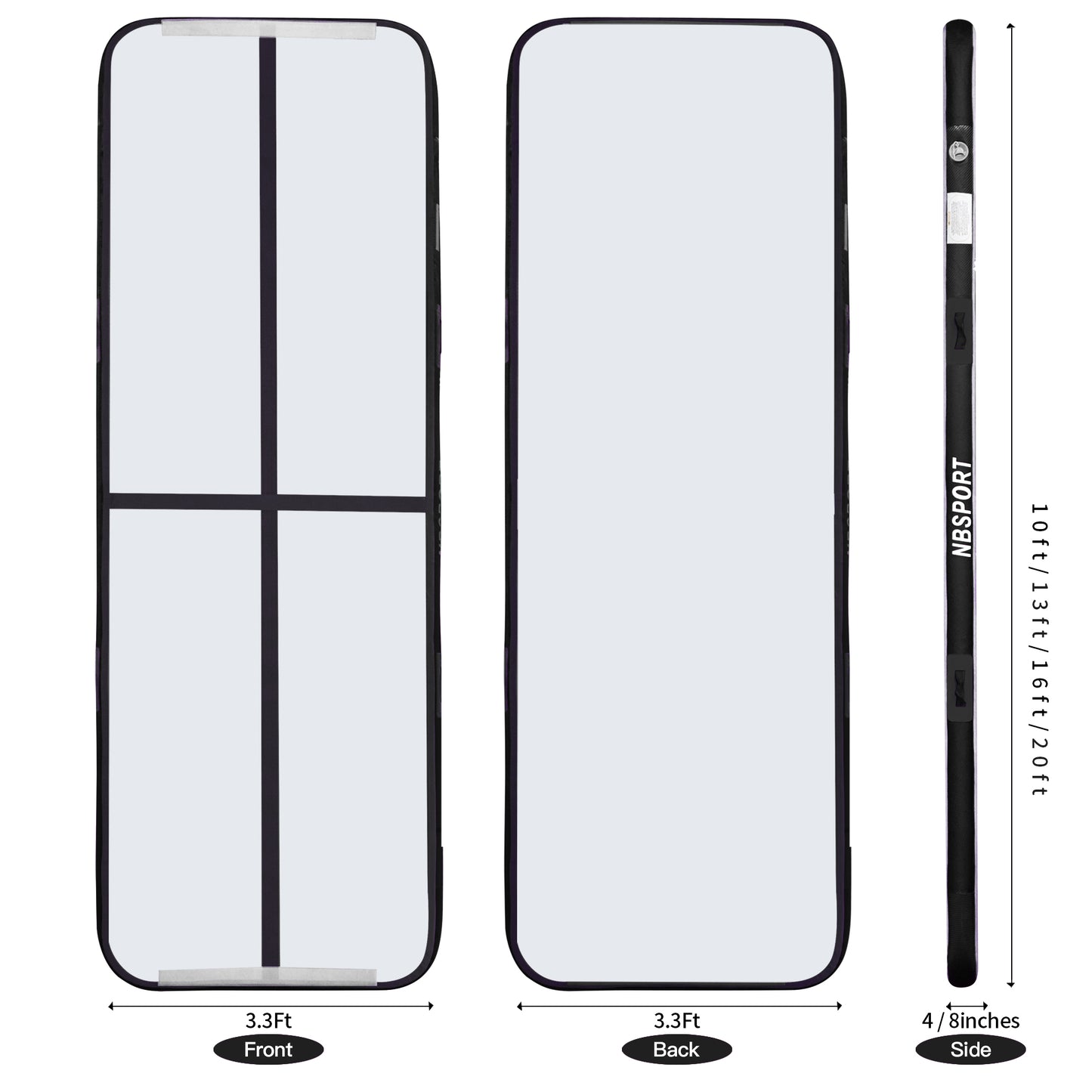 AB-033 Custom Size AirTrack 3m 4m 5m 6m 8m 10m Gym Mat Tumble Track Inflatable Air Track For Gymnastics