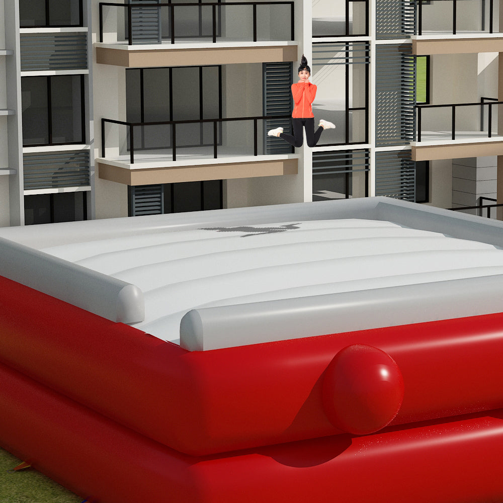AB-001 10x10x2.7m Soft Jump Stunt Landing Airbag Inflatable Air Bag For Freefall Jump