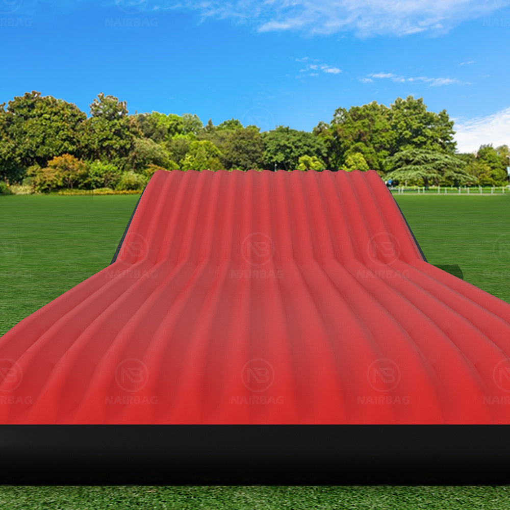AB-015 20x7m Red Top Sheet Inflatable BMX Bike Landing Air Ramp