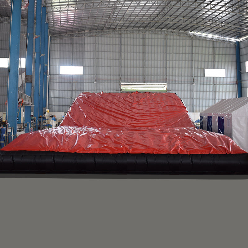 AB-015 20x7m Red Top Sheet Inflatable BMX Bike Landing Air Ramp