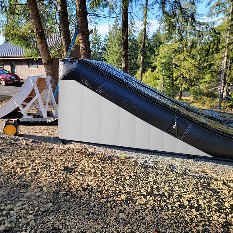 AB-034 9x7x3m Bmx Bike Landing Airbag Inflatable Freestyle Stunt Jump Air Bag With Ramp