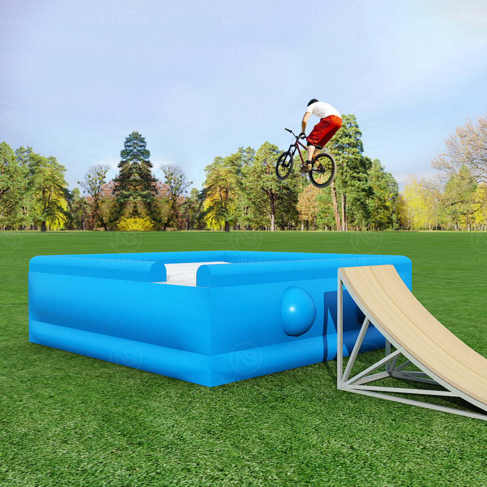 AB-003 10x10x3.5m  All Around Landing AirBag Customized Free Fall AirBag Stunt Bag Landing For Adult