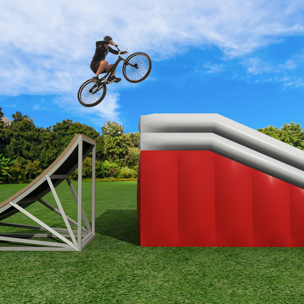 AB-020 Nairbag 12x7x3.5m BMX Inflatable Stunt Jumping Landing Air Ramp