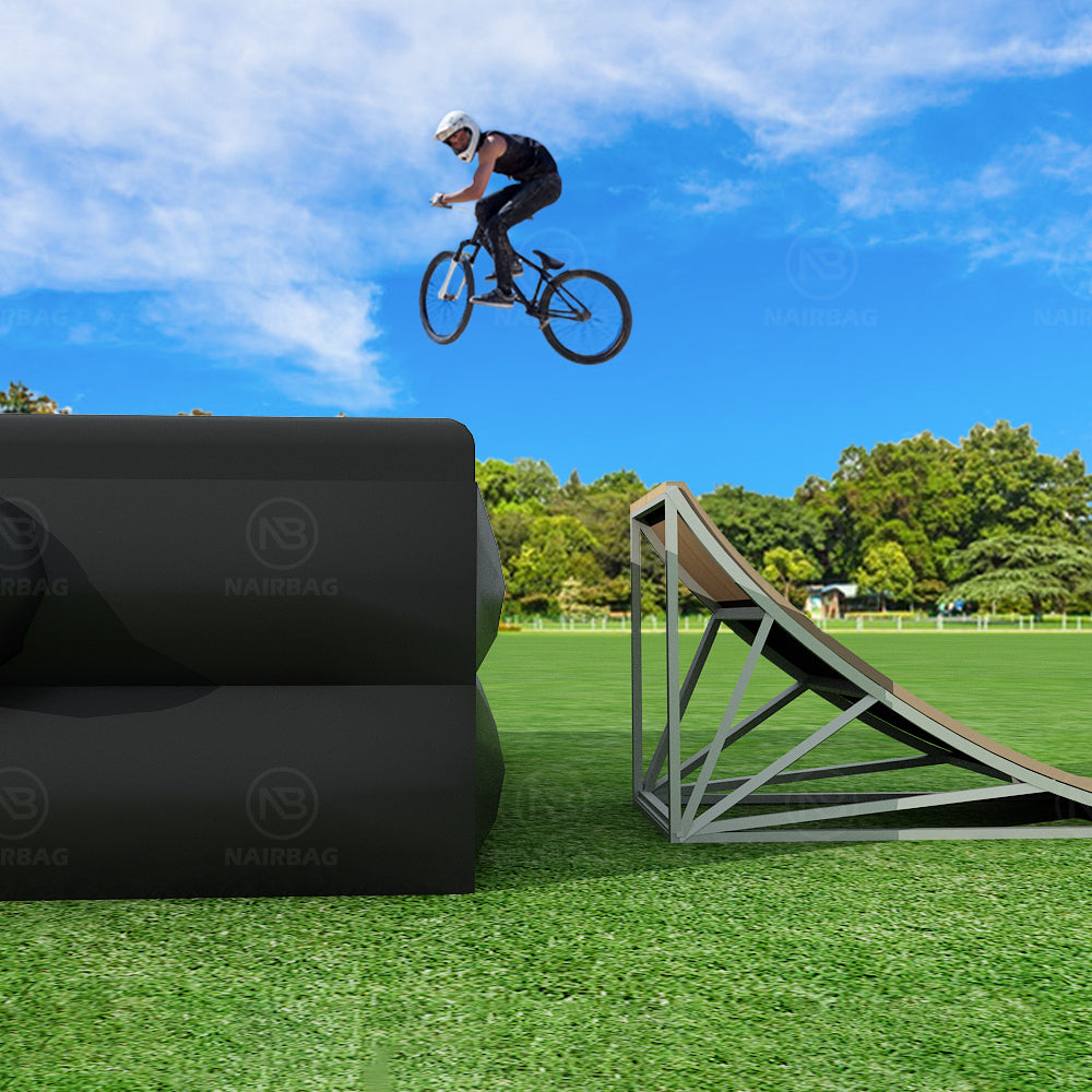 AB-022 50x40x15ft Adventure Park Inflatable Square Stunt Airbag Jumping Flat