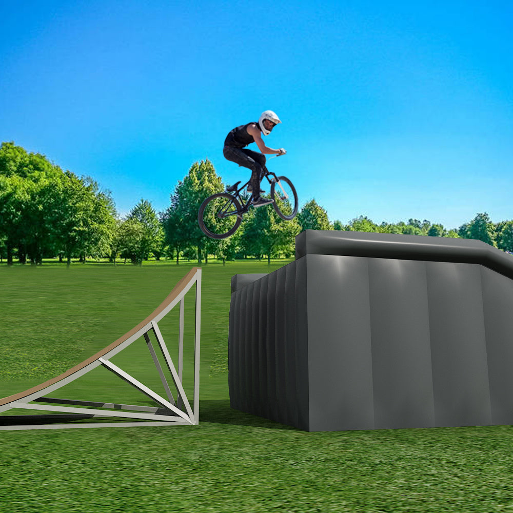 AB-019 14x4.5x2.5m Nairbag Stunt BMX Airbag Ramp Bike Jump Air Bag Inflatable Airbag Landing