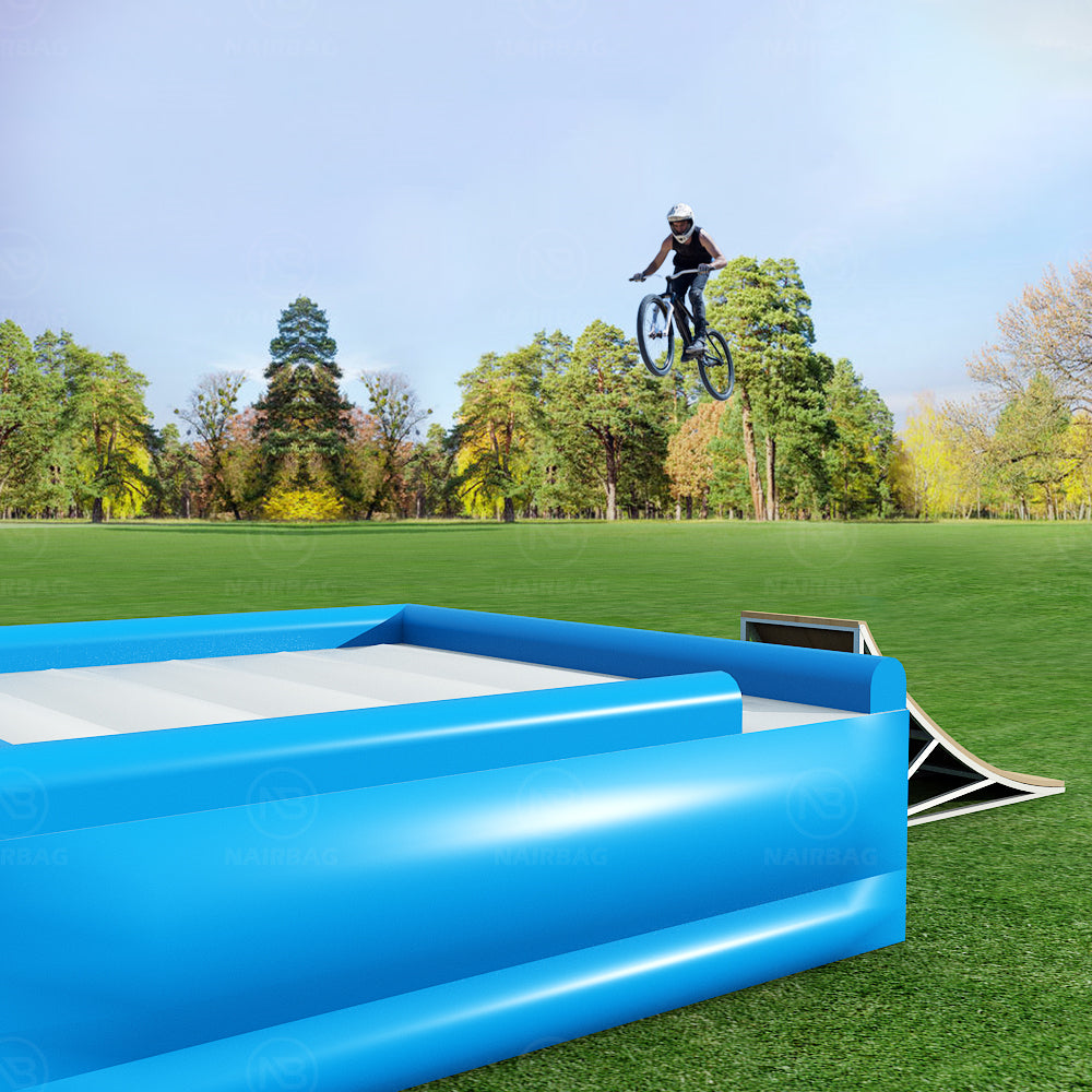 AB-003 10x10x3.5m  All Around Landing AirBag Customized Free Fall AirBag Stunt Bag Landing For Adult