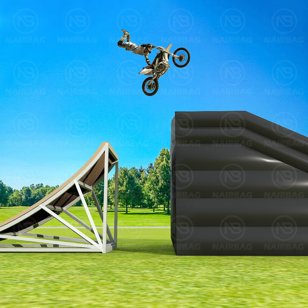FMX-016 15x6x4m Freestyle Fmx Inflatable Stunt Air Bag Air Landing Ramp