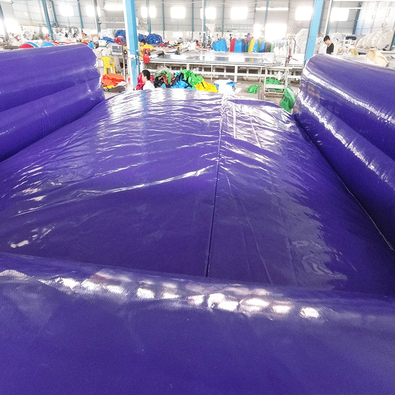 AB-037 Purple Allaround Airbag 4x4x1.25m Small Inflatable Landing Air Bag