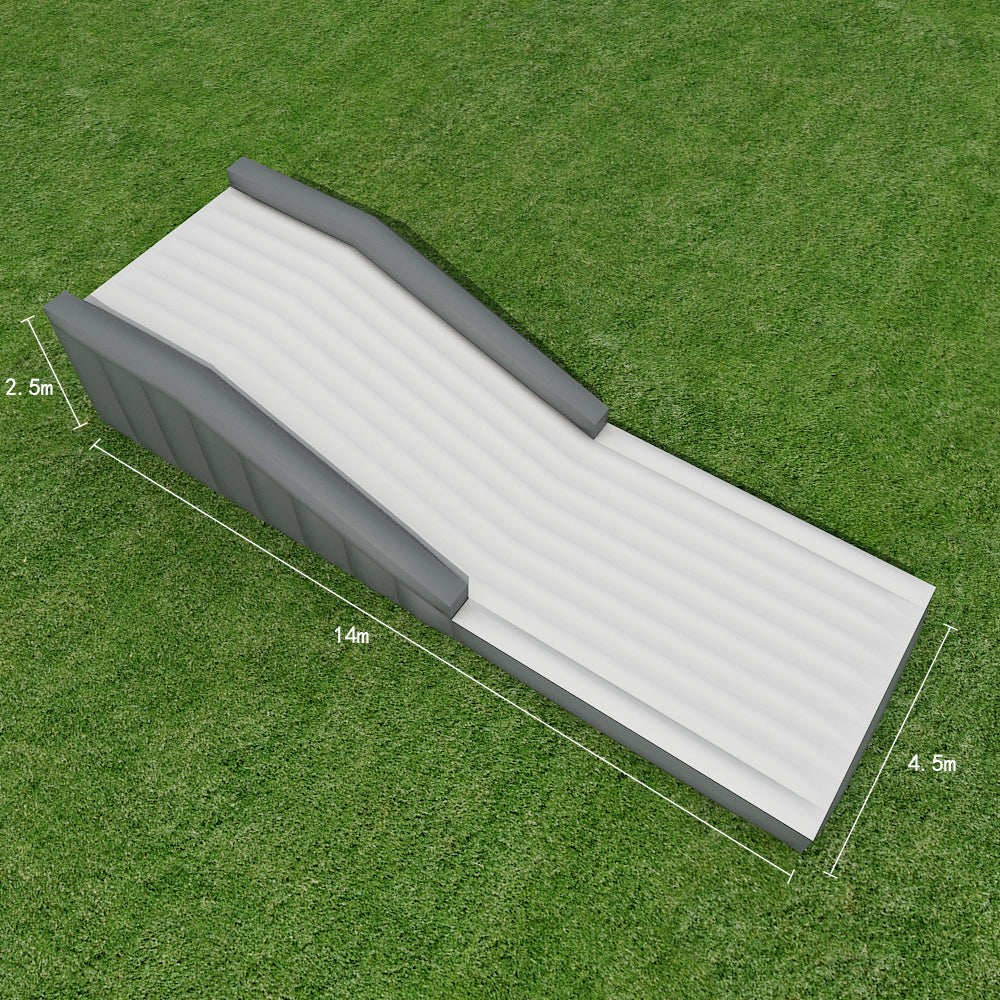 AB-019 14x4.5x2.5m Nairbag Stunt BMX Airbag Ramp Bike Jump Air Bag Inflatable Airbag Landing