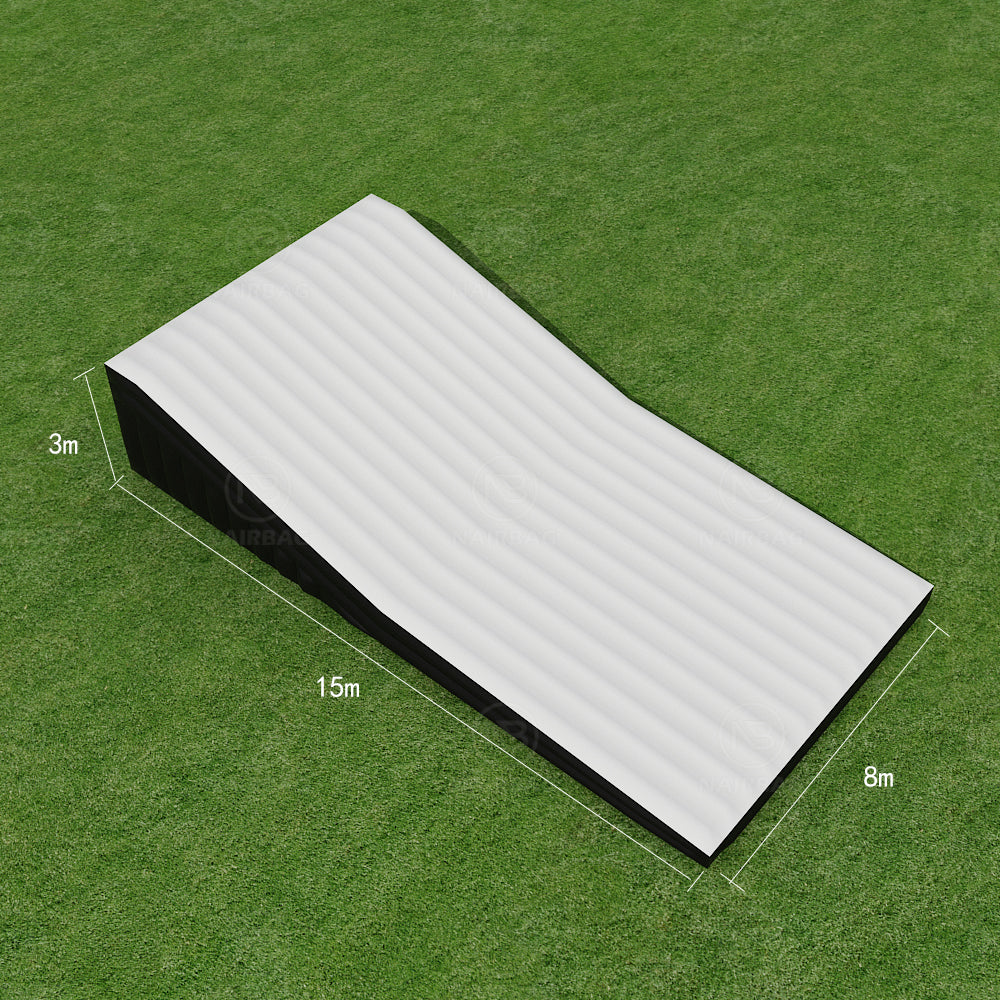 FMX-014 15x8x3m FMX BMX mountain bike airbag landing ramp inflatable jump stunt air bag