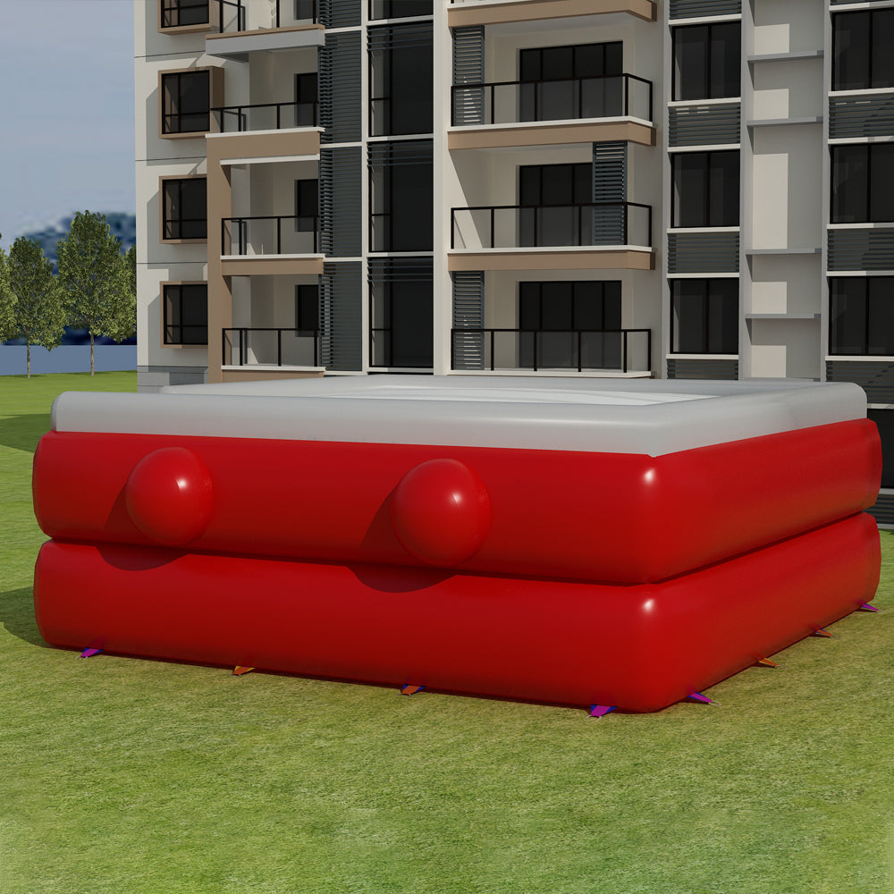 AB-001 10x10x2.7m Soft Jump Stunt Landing Airbag Inflatable Air Bag For Freefall Jump