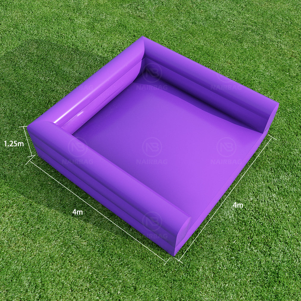 AB-037 Purple Allaround Airbag 4x4x1.25m Small Inflatable Landing Air Bag