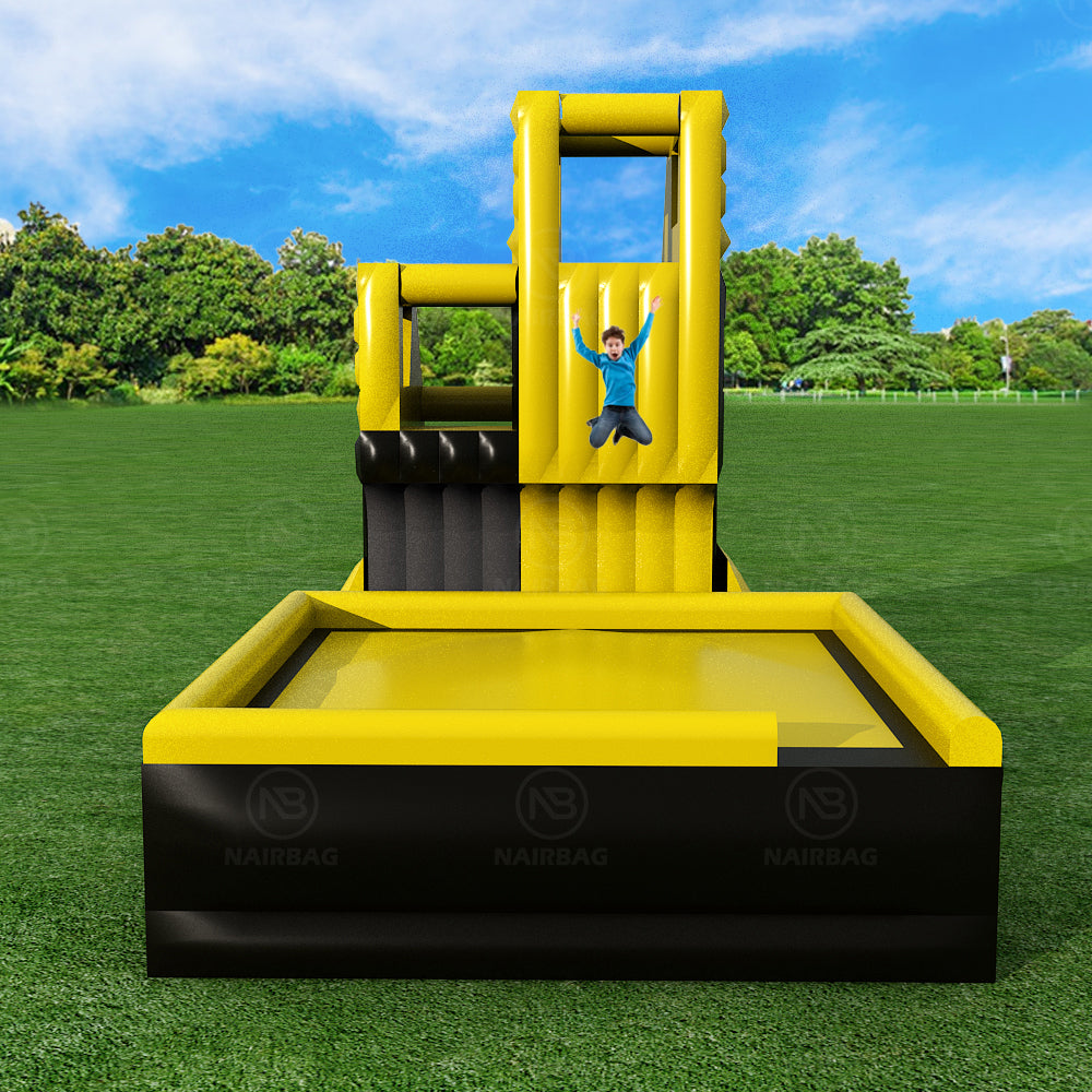 AB-004 8x6x8m Sport Inflatable Jump Stunt Airbag With Inflatable Landing Pad