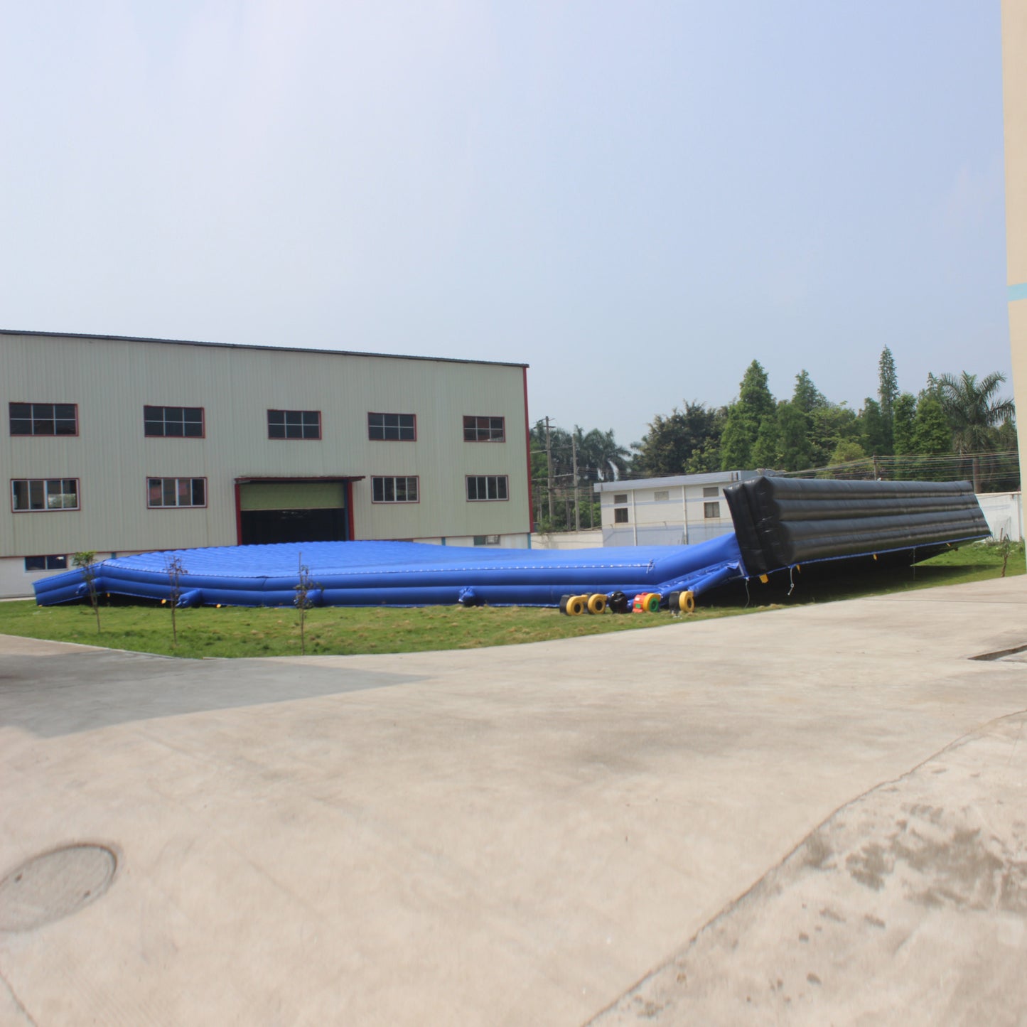 AB-050 Snowboard inflatable flat ski jump airbag stunt landing air bag accept logo printed