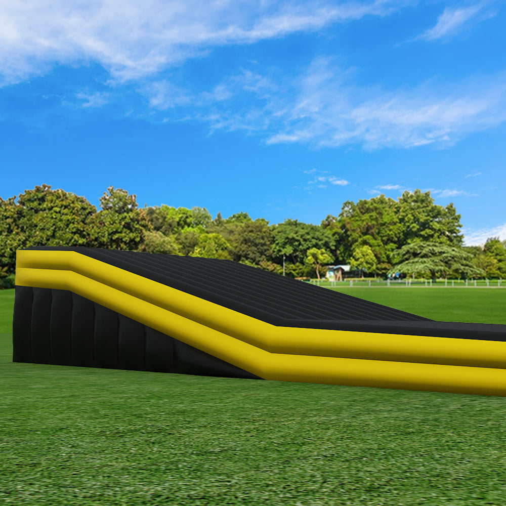 AB-014 Soft landing bmx bike landing airbag inflatable freestyle jump stunt airbag with ramp