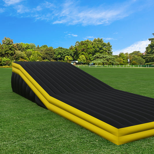 AB-014 Soft landing bmx bike landing airbag inflatable freestyle jump stunt airbag with ramp