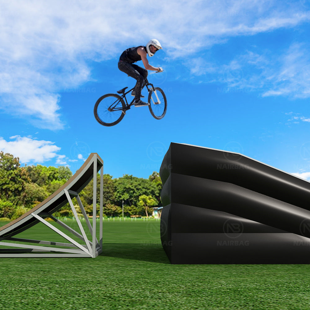AB-041 Nairbag Mountain Bike Inflatable Jumping Airbag Landing Ramp Freefall safety BMX Lander
