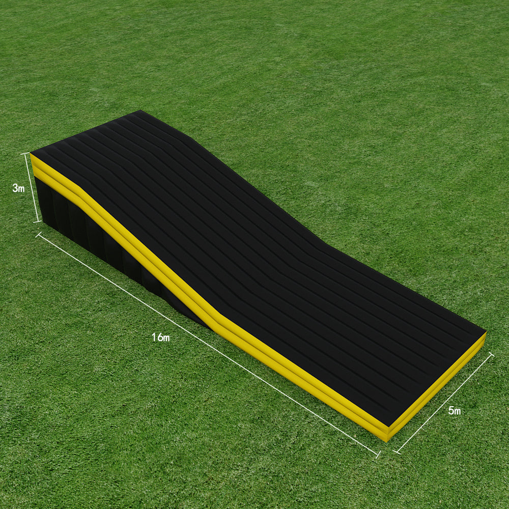 AB-014 Soft landing bmx bike landing airbag inflatable freestyle jump stunt airbag with ramp