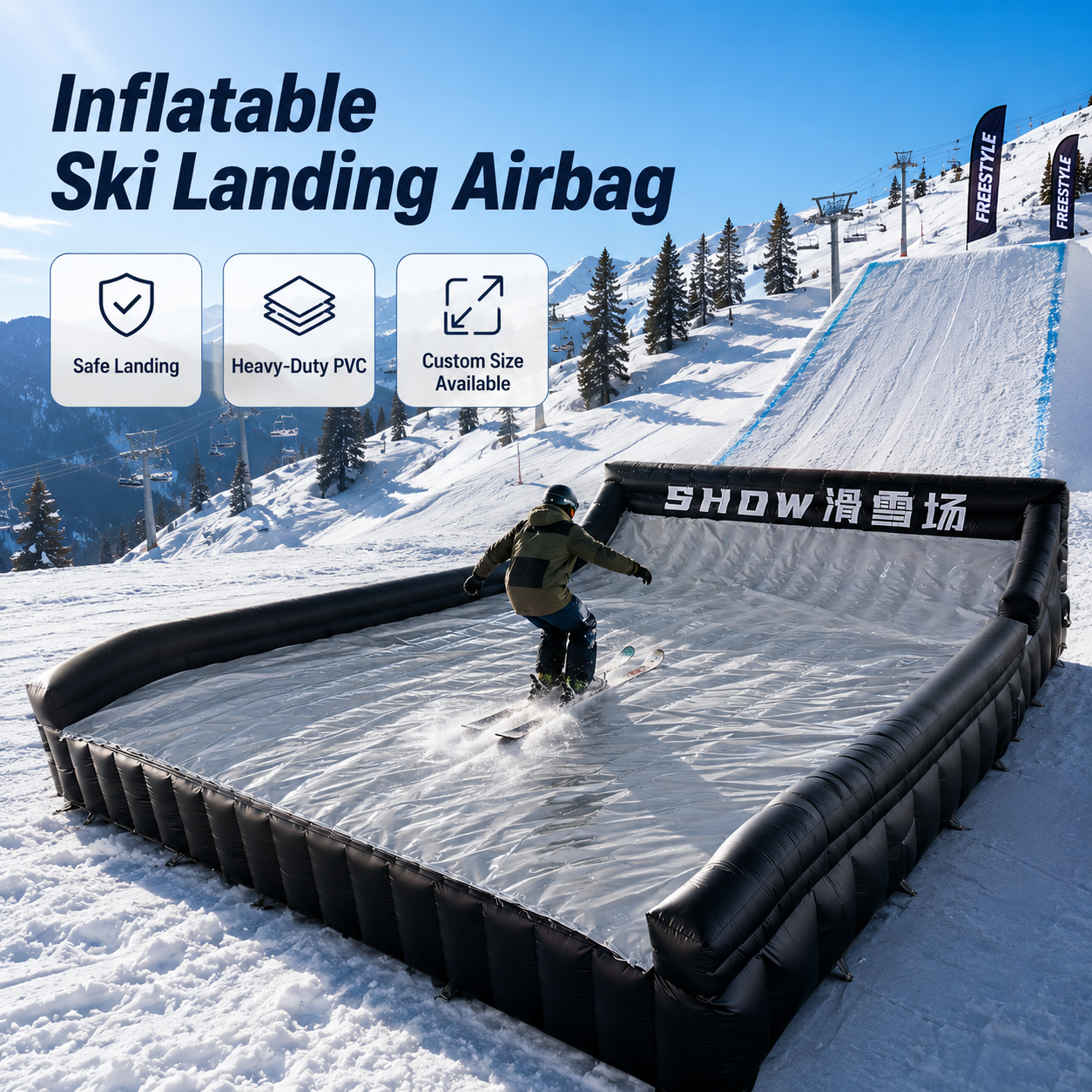 SN-018 Inflatable Ski Landing Airbag for Ski Park Training