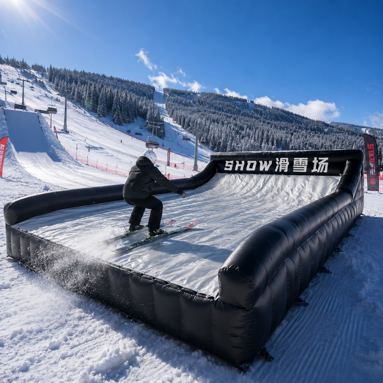 SN-018 Inflatable Ski Landing Airbag for Ski Park Training