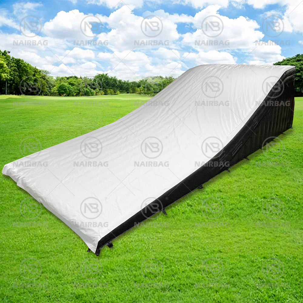 FMX-025 PVC Sloped Jump Air Bag Mat for Stunt Moto Freefall Landing  Air Bag Mat with Blower Can Customized Logo
