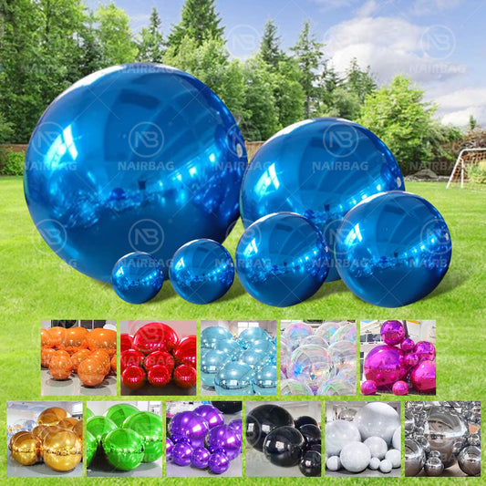 Custom large Inflatable disco mirror balloon inflatable mirror ball for advertising