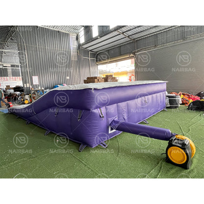 BMX-024 7x5x1.3m Inflatable BMX Landing Airbag Safe Inflatable Airbag Landing Pad for Skiing and Snowboarding Extreme