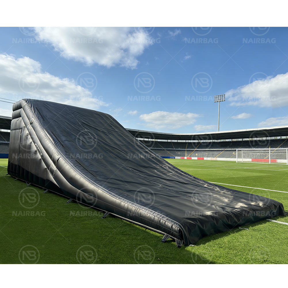 FMX-026 12X5X4m Inflatable Air Ramp Inflatable Landing Airbag for Bmx Fmx Mtb Freestyle Sports Can Customized Color