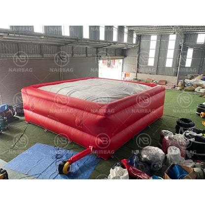 ABSQ-001 7x7x2.15m（22.96*22.96ft） Inflatable BMX Landing Airbag Sport for Freefall Trainning