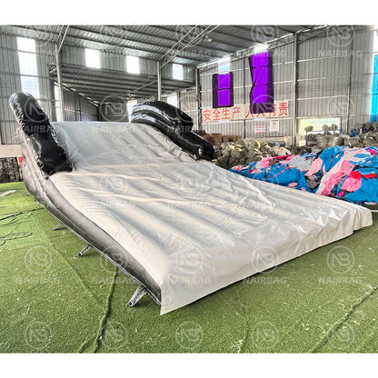 BMX-023 MTB BMX Inflatable Stunt Jump air Safety Bag Trampoline Mat Custom Extreme Sport  Bike Inflatable airbag Landing With Fence