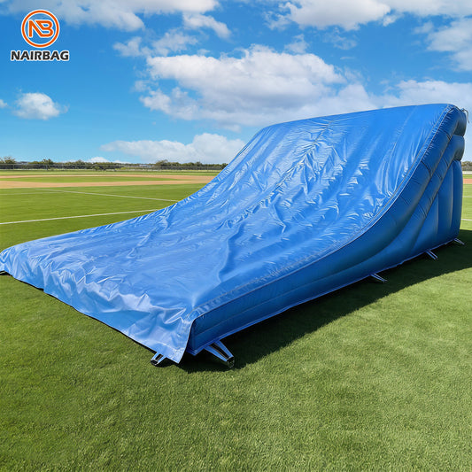 BMX-026 6x4x2.5mt Free Style BMX Big Air Stunt Mattress PVC Inflatable Landing Airbag for Sport Mountain Bike Safe Fall Jumping