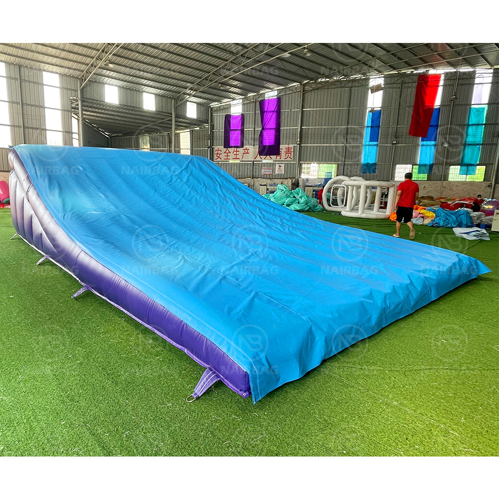 Bmx Inflatable Ramp NB-AB250 Size 8x5x2mt BMX Landing Ramp for Tranning Inflatable Landing ...