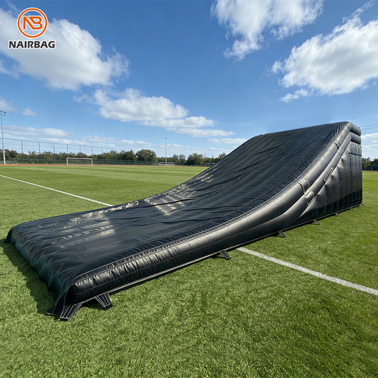 FMX-026 12X5X4m Inflatable Air Ramp Inflatable Landing Airbag for Bmx Fmx Mtb Freestyle Sports Can Customized Color